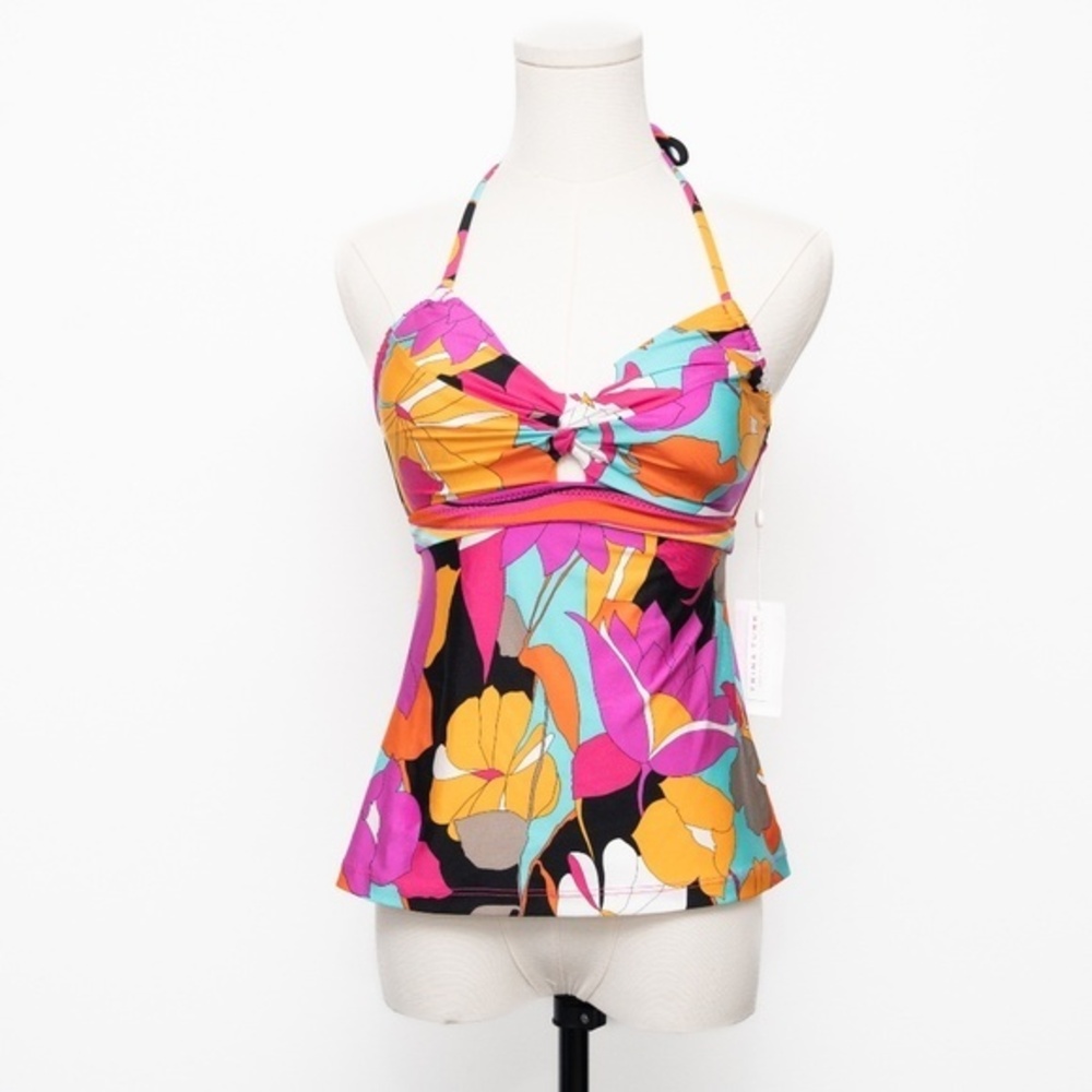 Trina Turk | Gemini Printed Halter Swim Tankini Top